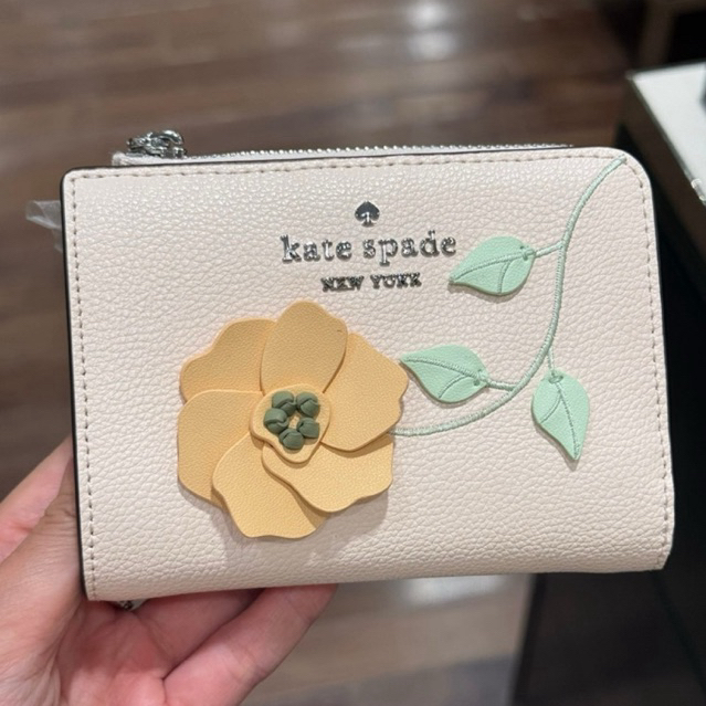 ORIGINAL 100% DOMPET KARTU CARD CASE UANG KERTAS KS FLORAL SMALL L-ZIP WALLET KP028 WALLET