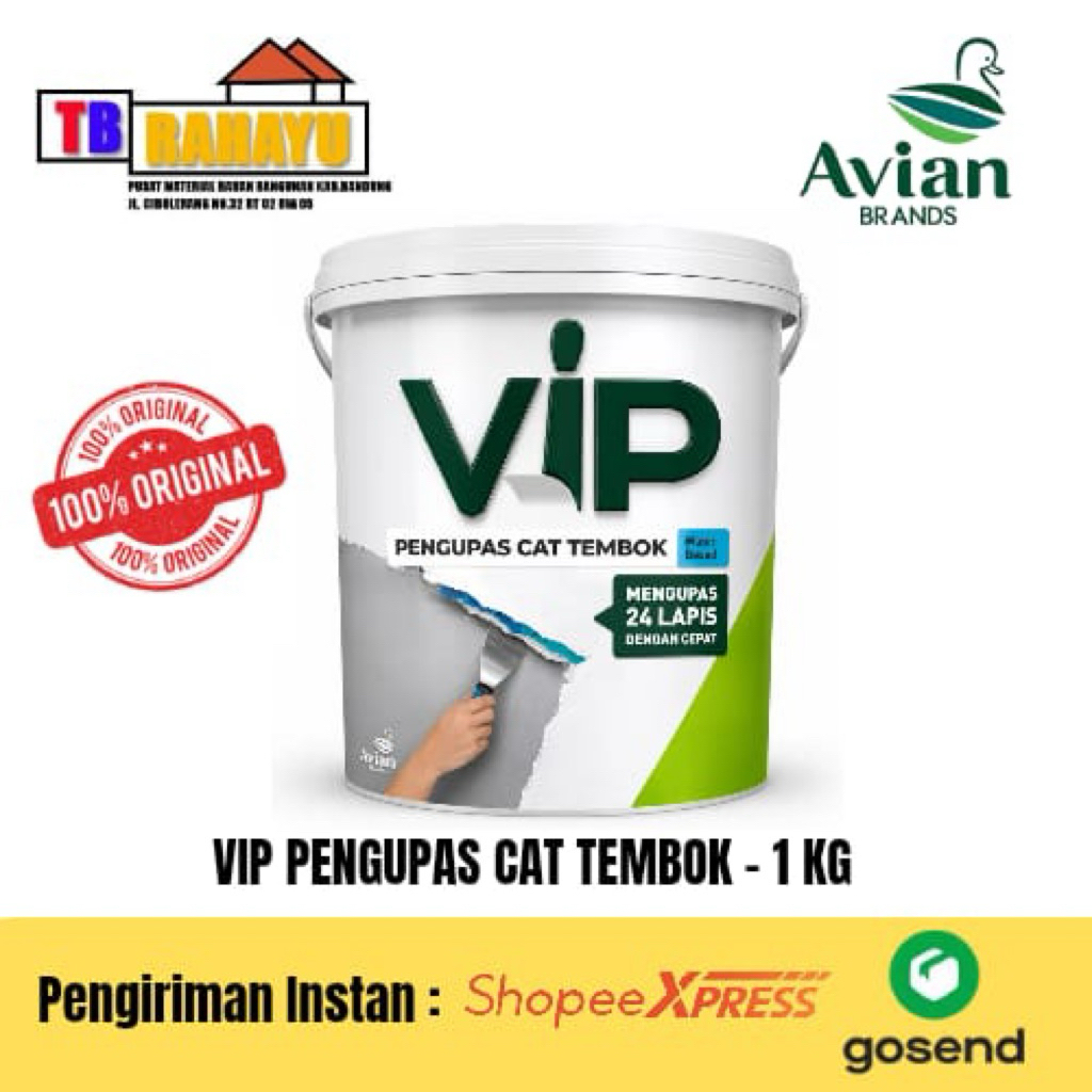 VIP Remover Pengupas Cat Tembok, Perontok Cat Tembok - 1 KG