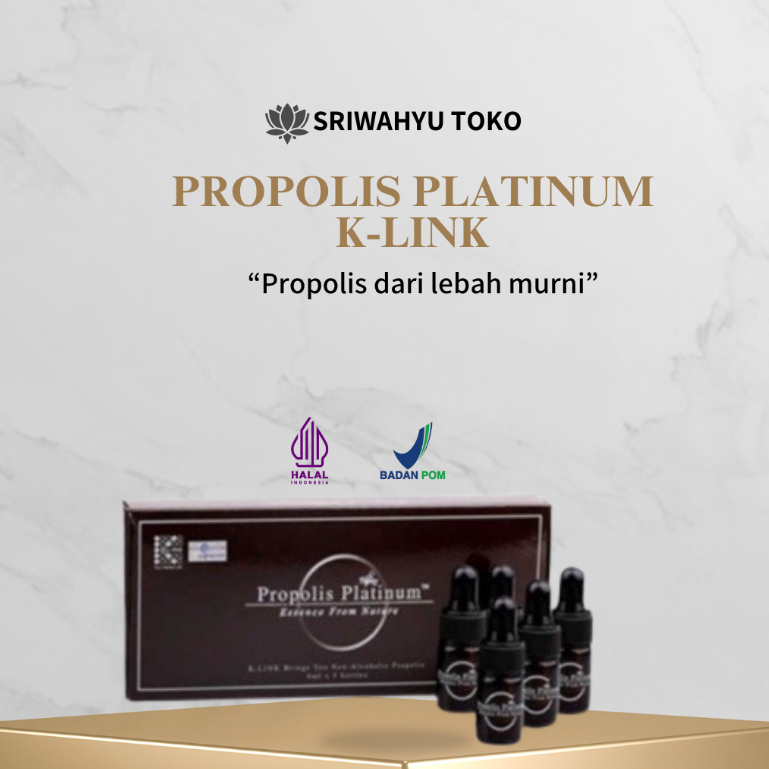 ORIGINAL Propolis Platinum | K-Link 6ml | Ekstrak Propolis dari Lebah Murni | Suplemen Alami Essence