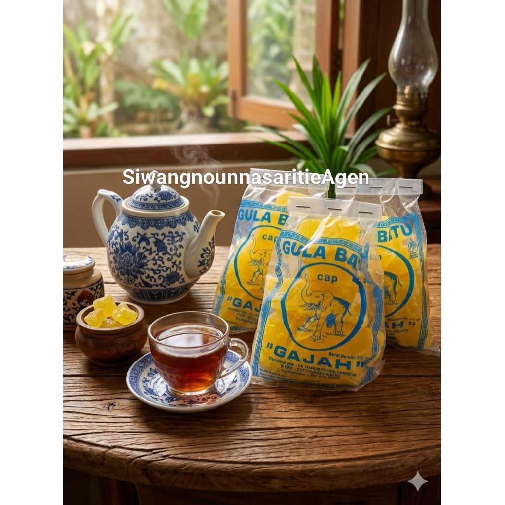 Gula batu cap gajah khas cirebon 250g