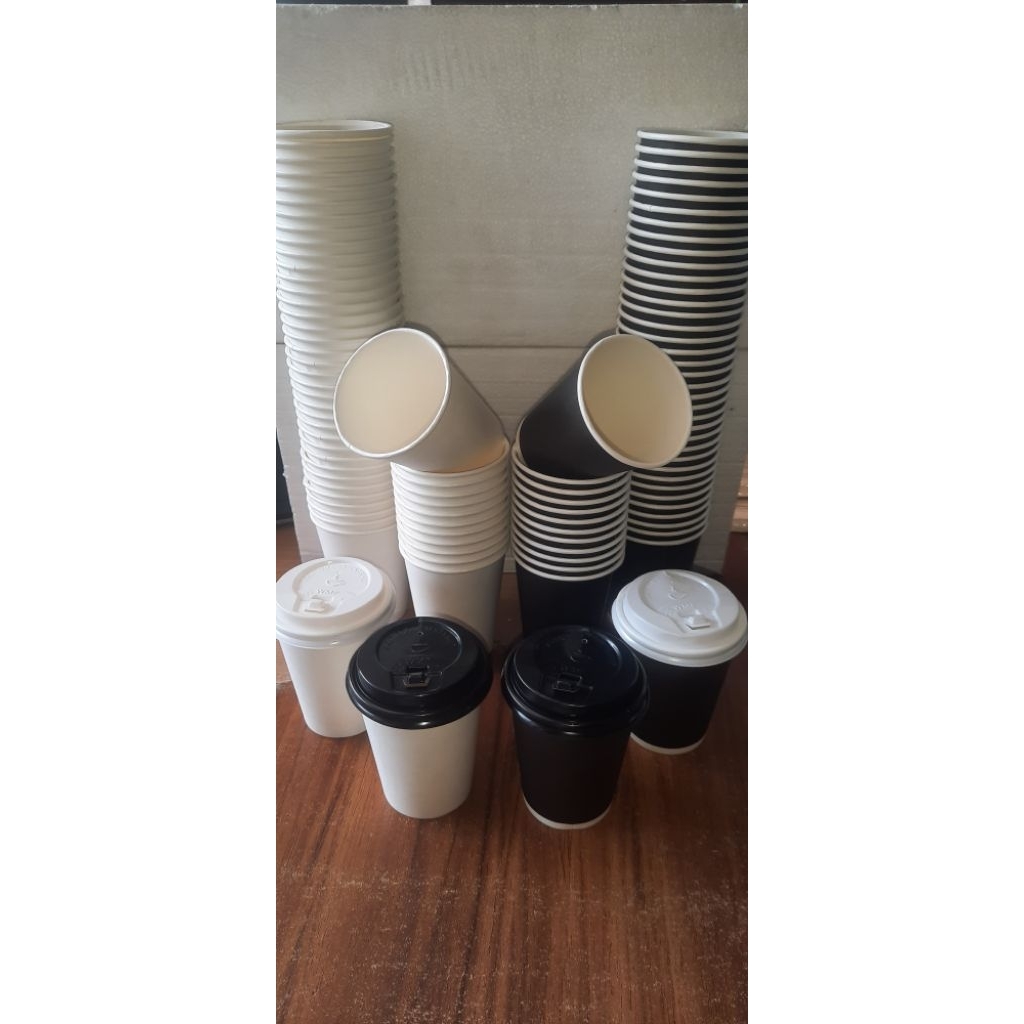 Hot/paper Cup dan Lid dome 8 oz Starindo