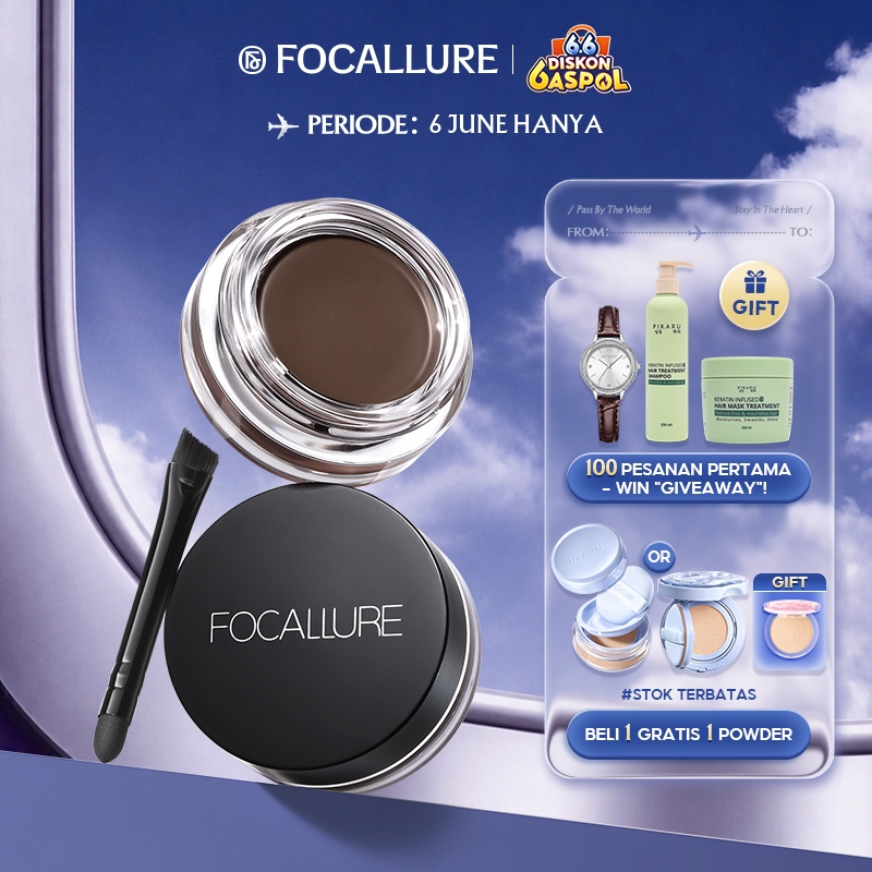 FOCALLURE Waterproof Eyebrow Gel Alis Cream-kosmetik Mata