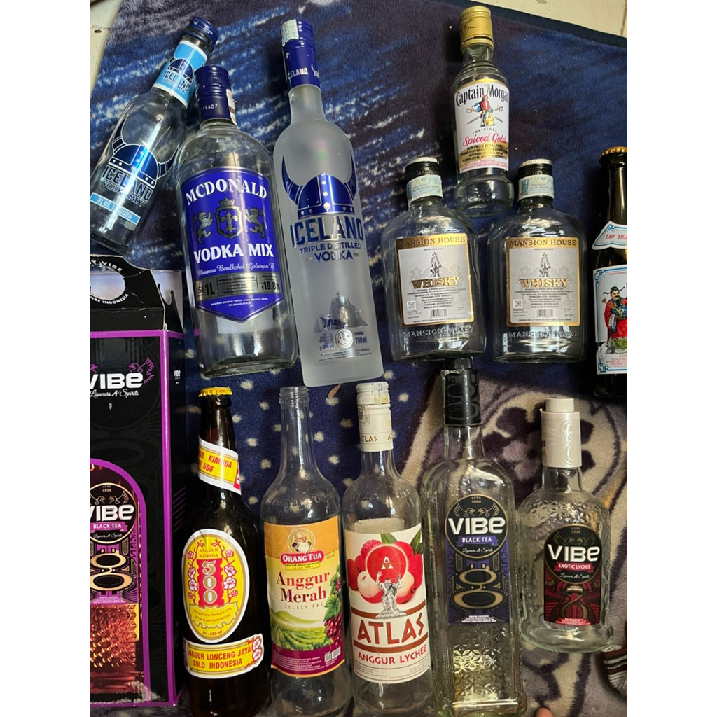botol hiasan dinding keren