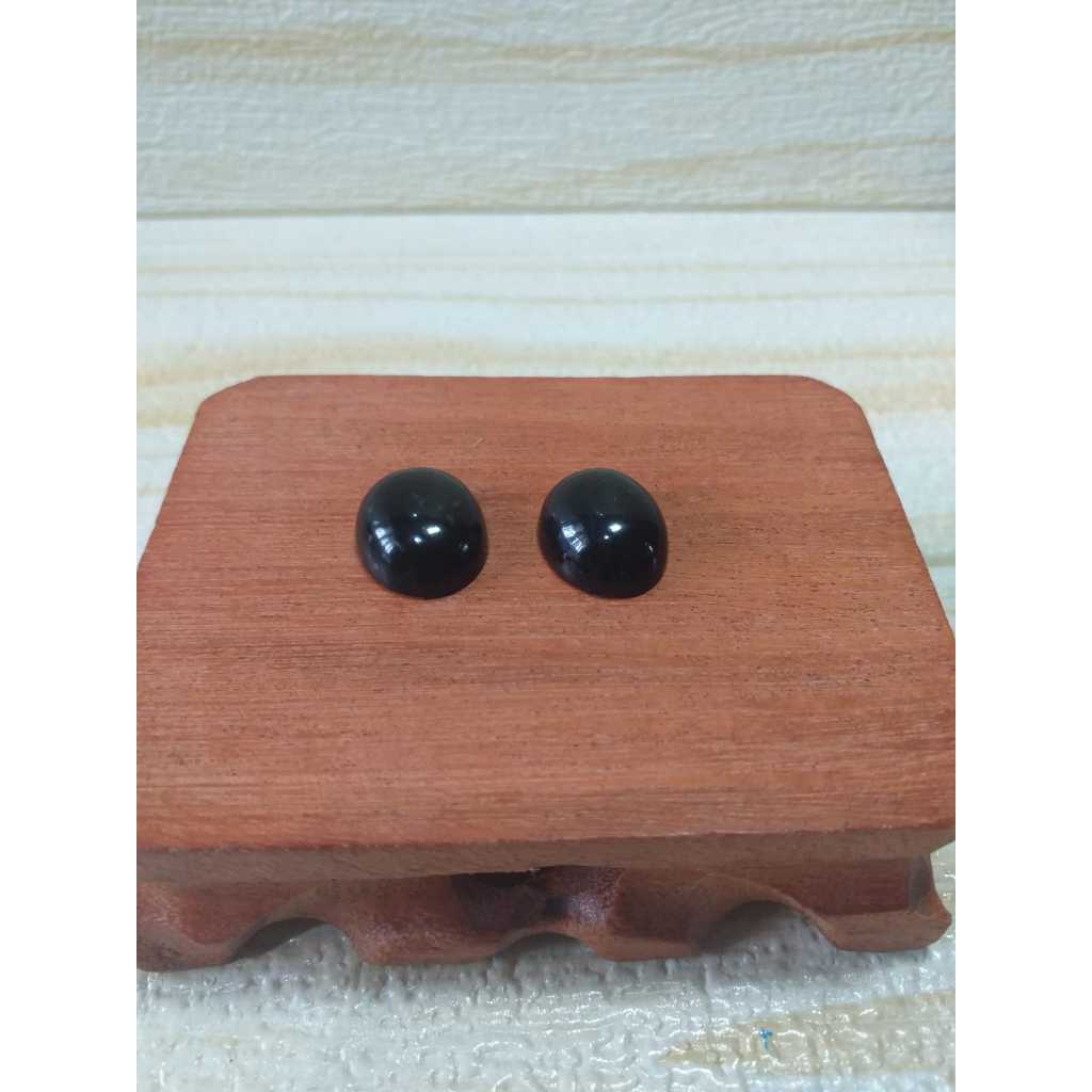 Batu Cincin Black Jade / Giok Hitam Lose Stone - Natural / Asli