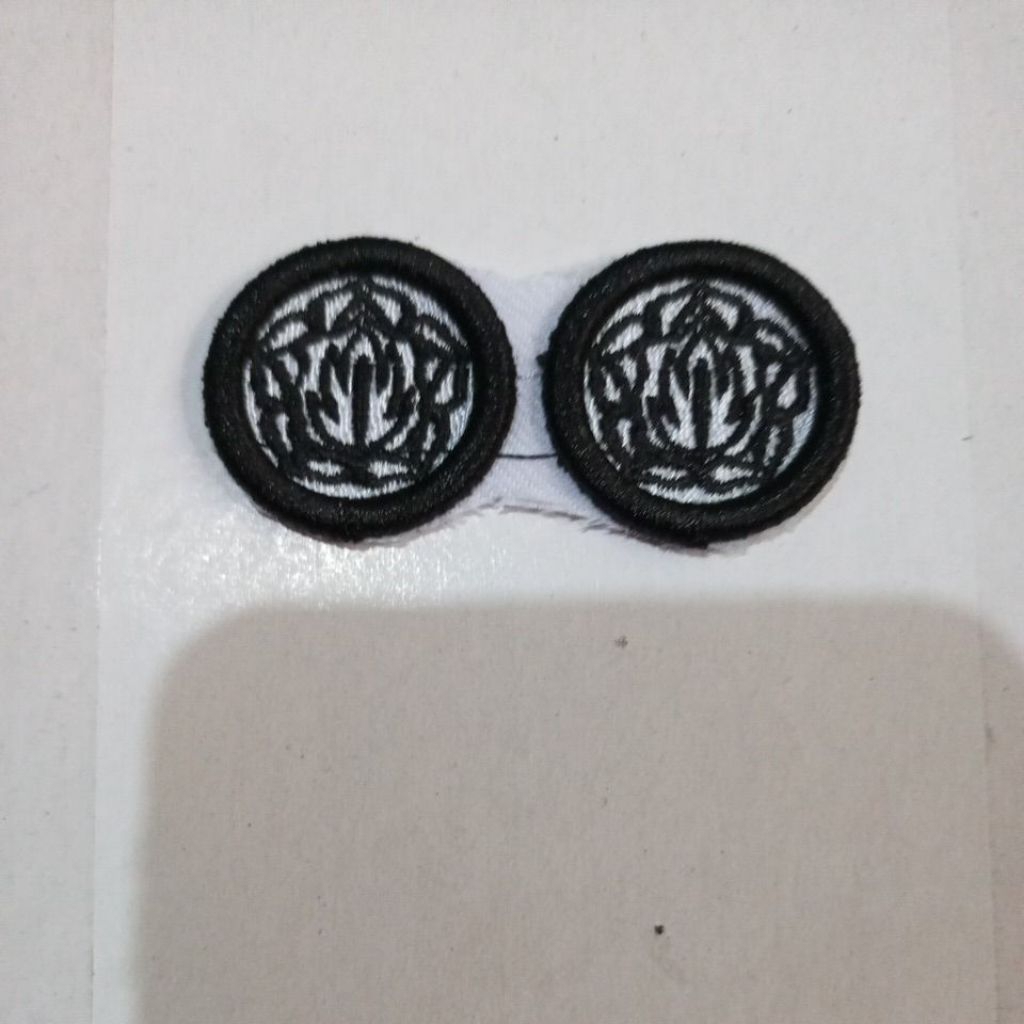 LOGO MONOGRAM SATPAM BORDIR TIMBUL 3D