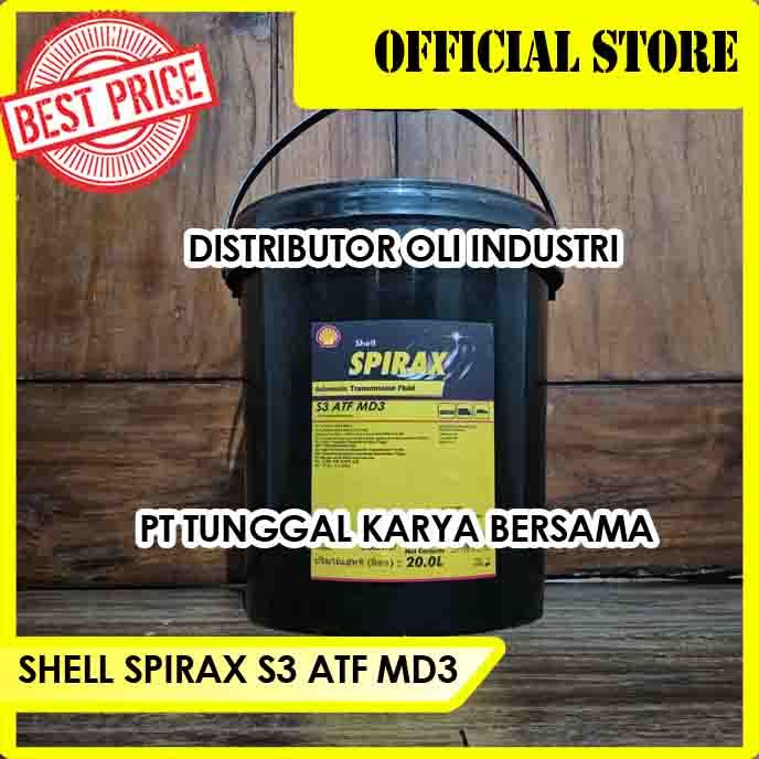 Shell Spirax S3 ATF MD3 ( Automatic Transmission Fluid ) - Kemasan 20 Liter
