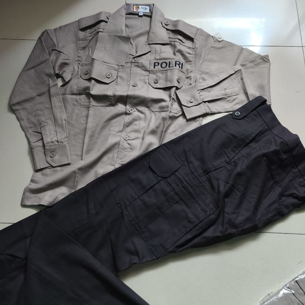 Seragam PDL Lantas Taktis Baju Dinas Lapangan Polisi