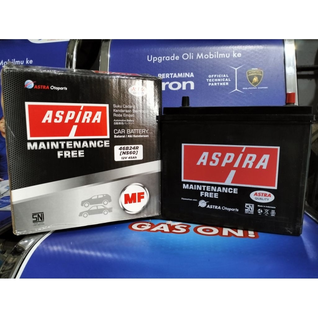 Batre Kering 46B24R (NS60) ASPIRA