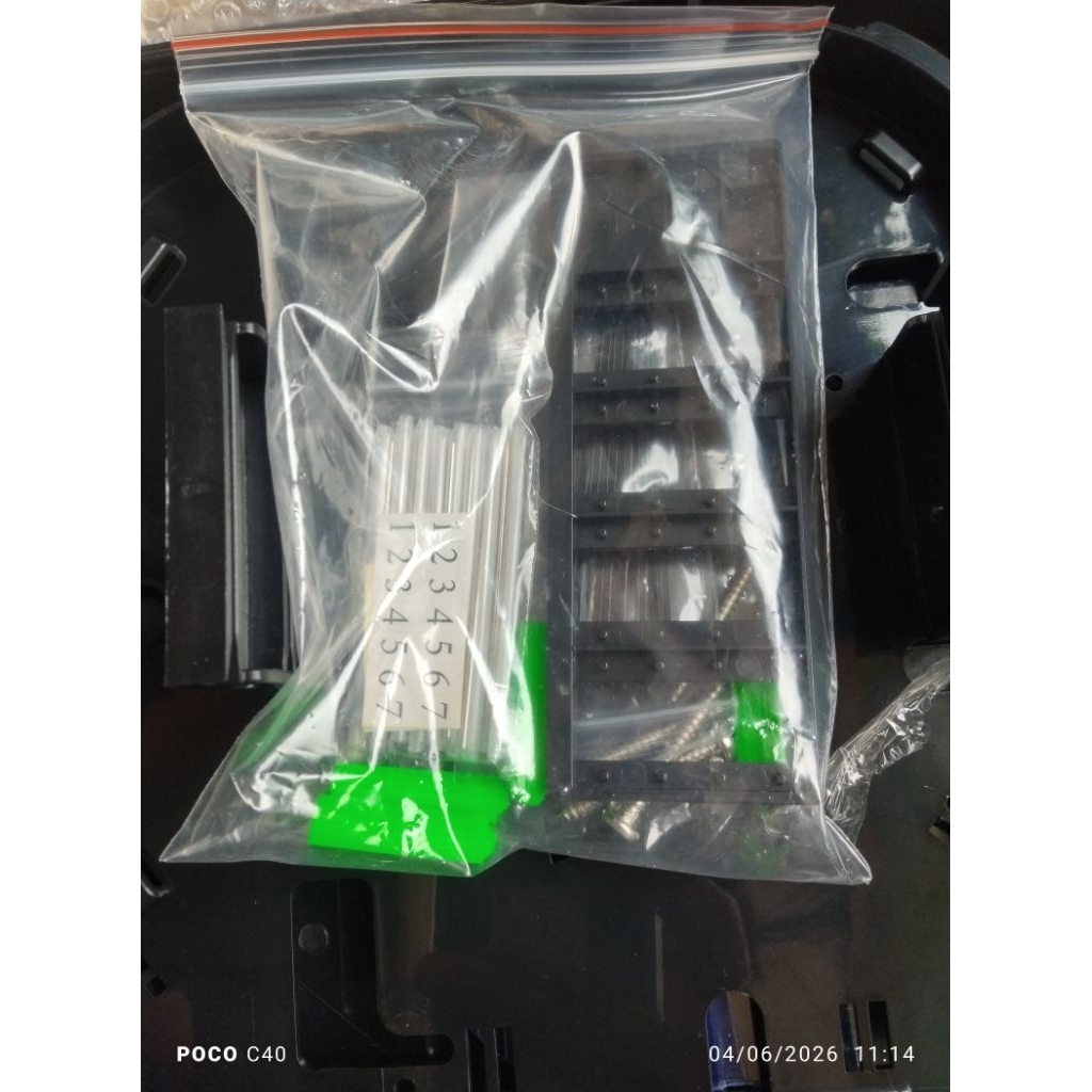 odp kosongan warna hitam double lock 16 core