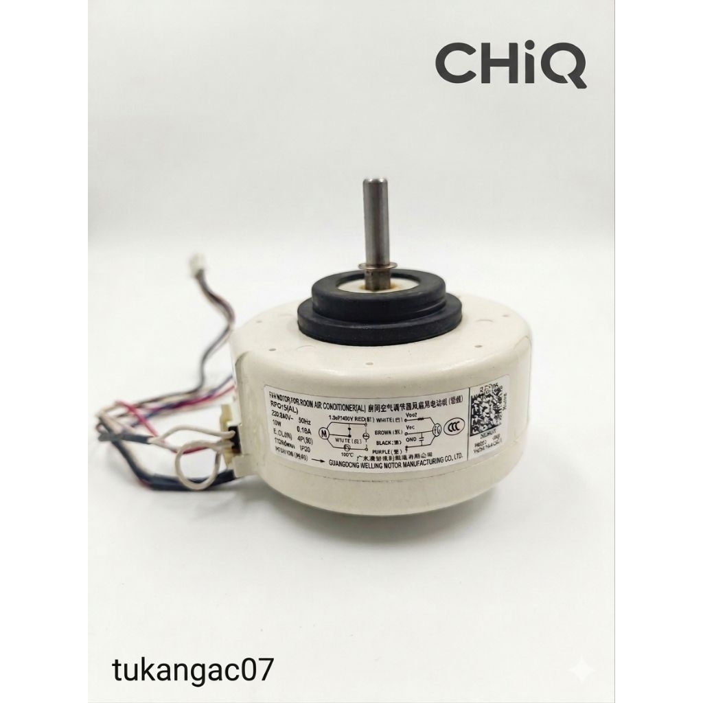 Motor fan indoor AC Chiq 1/2pk 05QB2 Original Copotan