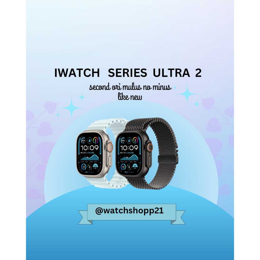 Apple Watch/iWatch Second Series Ultra 2 49mm 100% Original Garansi Ex Internasional