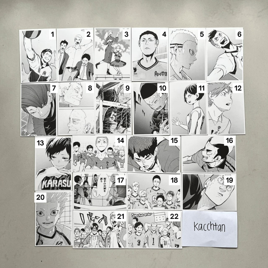 (minimal take 2) Haikyuu 10th Anniversary Chronicle Photocard pc