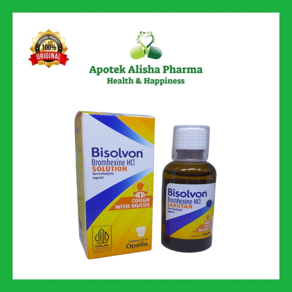 Bisolvon Solution Drops 50ml - Larutan Uap Nebulizer / Pengencer Dahak