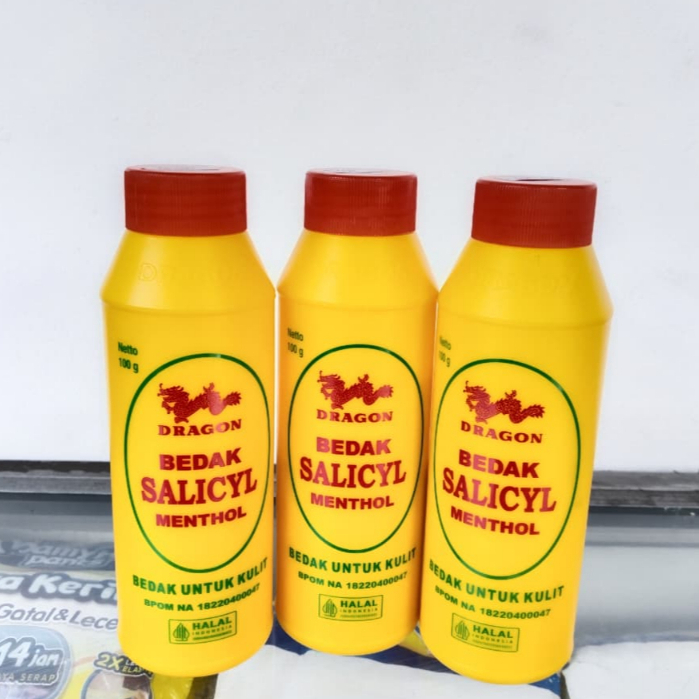 DRAGON BEDAK SALICYL 100 GR | UNTUK BIANG KERINGAT DAN KULIT GATAL