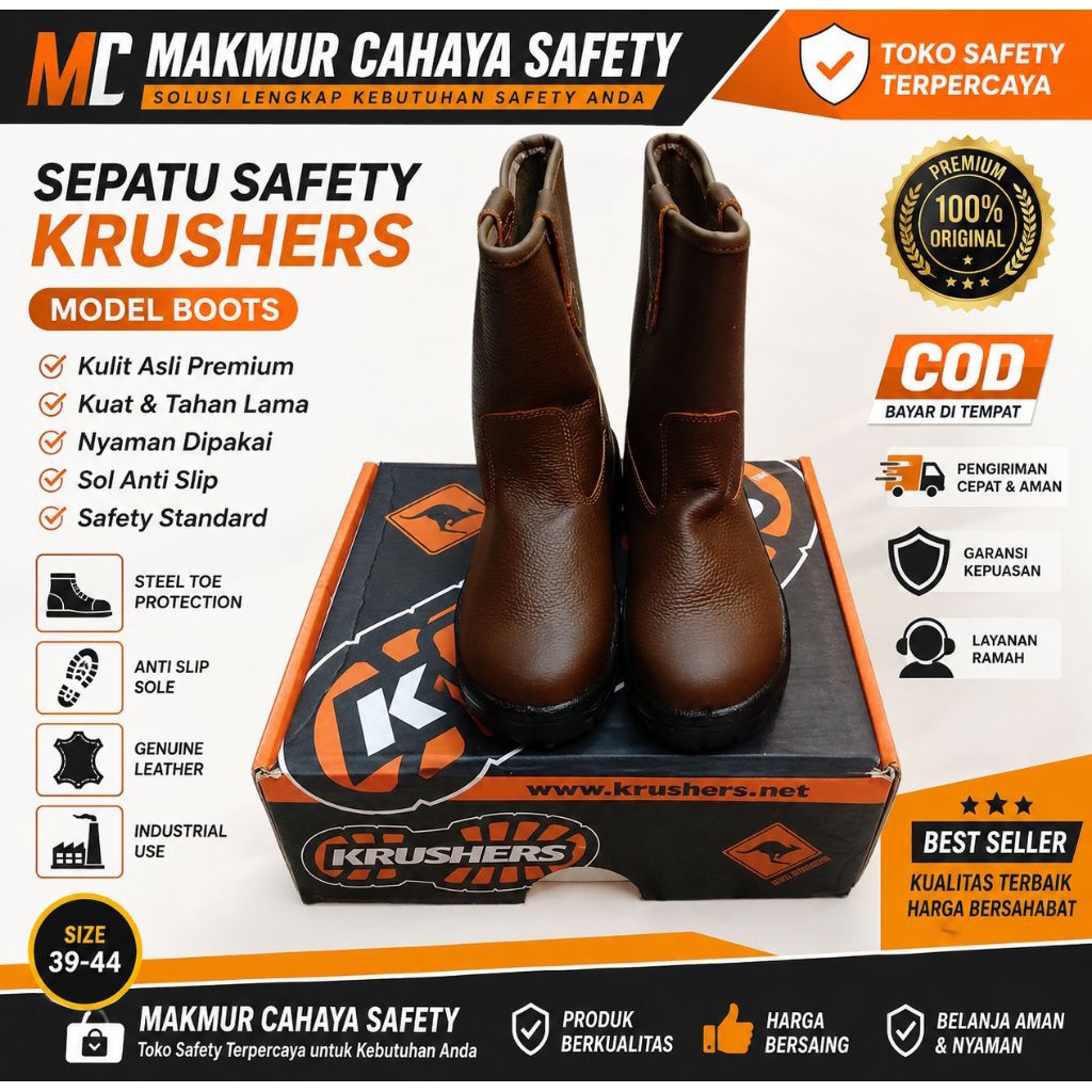 SAFETY SHOES KRUSHERS TEXAS / SEPATU SAFETY KRUSHERS