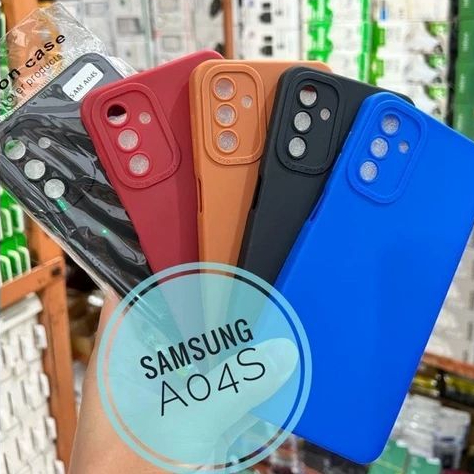 Softcase Pro Camera Samsung A04s Macaron Case Full Color 3D Silikon TPU
