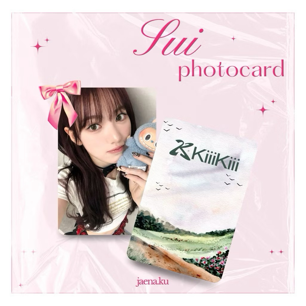 [MIN.8K] PHOTOCARD SUI KIIIKIII SELCA KPOP KOREA KOLEKSI JAENAKU