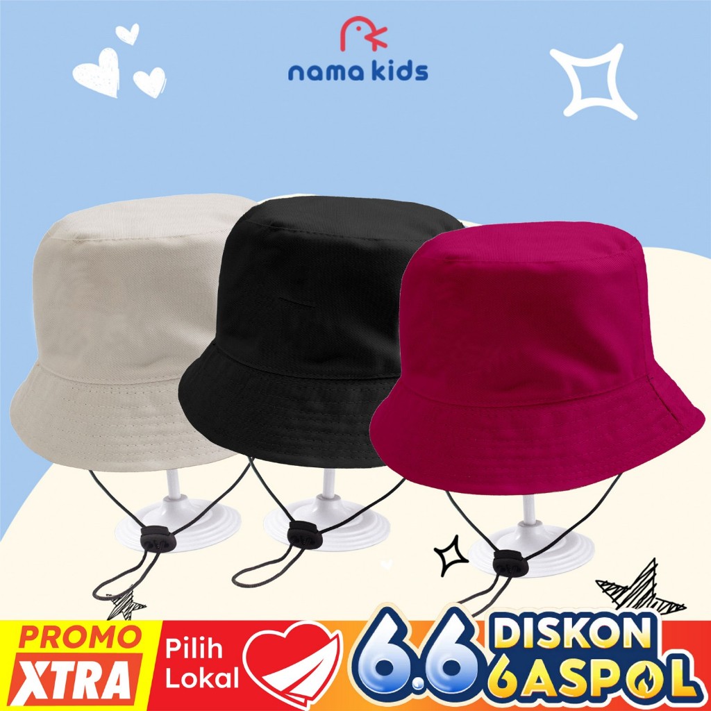 TOPI BUCKET ANAK POLOS TOPI BUCKET ANAK TALI POLOS TOPI BUCKET BAYI TOPI BUCKET ANAK LUCU TOPI BUCKE