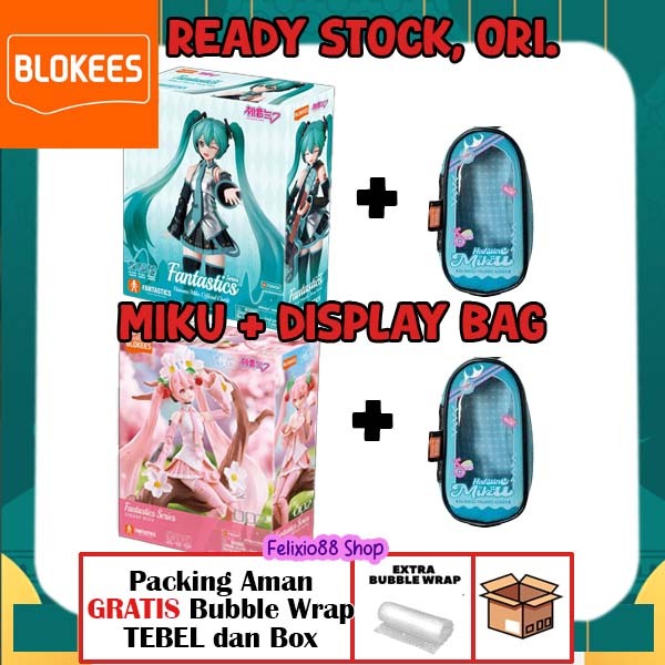 Blokees Fantastics Series - Hatsune Miku + [Not-For-Sale] Blokees Hatsune Miku Display Bag - DaaLaMo