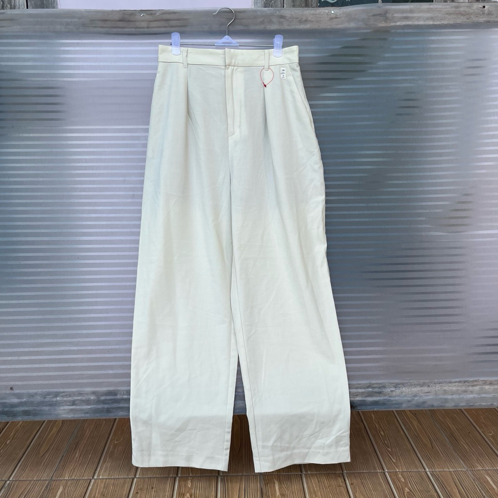 Kulot Loose Pants Broken White Global Work L