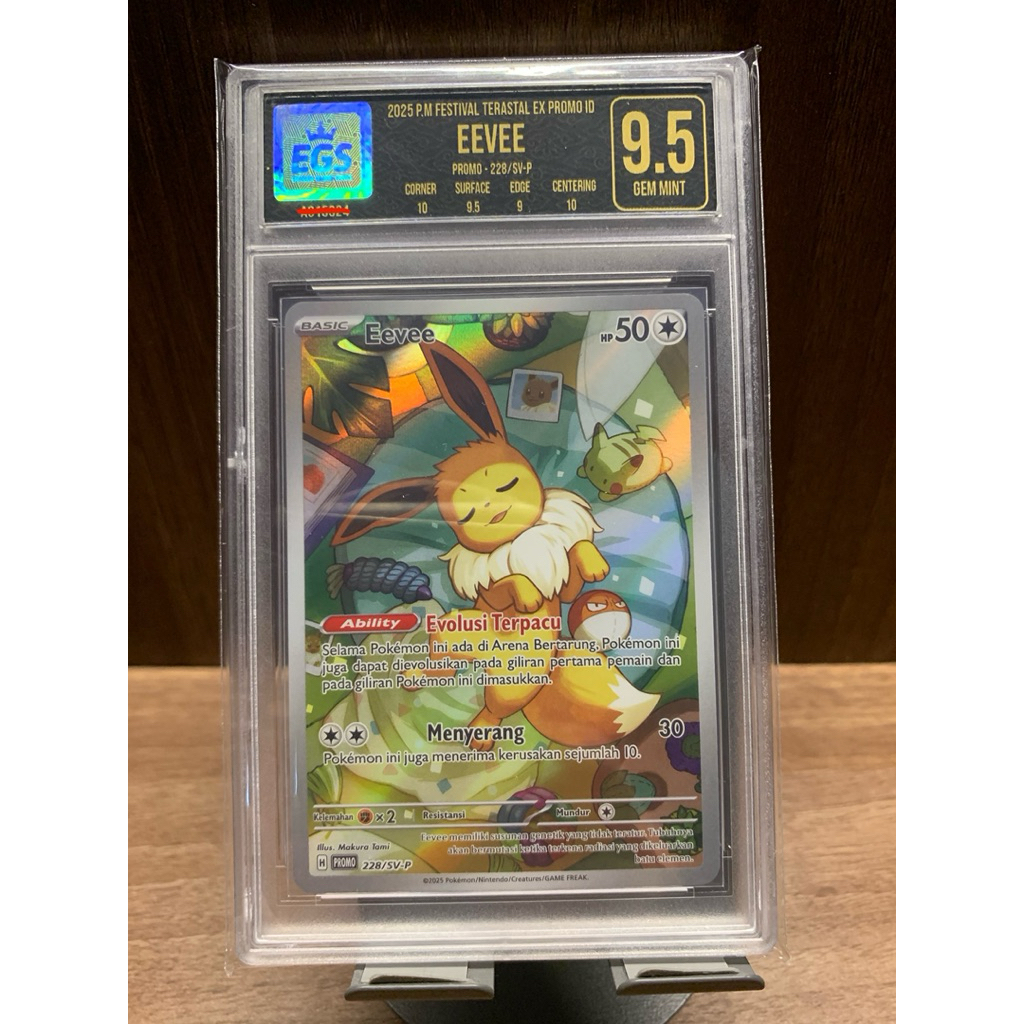 Pokemon TCG Slab “eevee 9.5” grading egs ORI