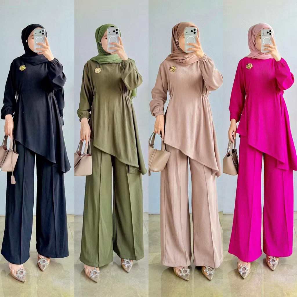BAJU ONE SET WANITA BAJU PERGI WANITA BAJU SETELAN
