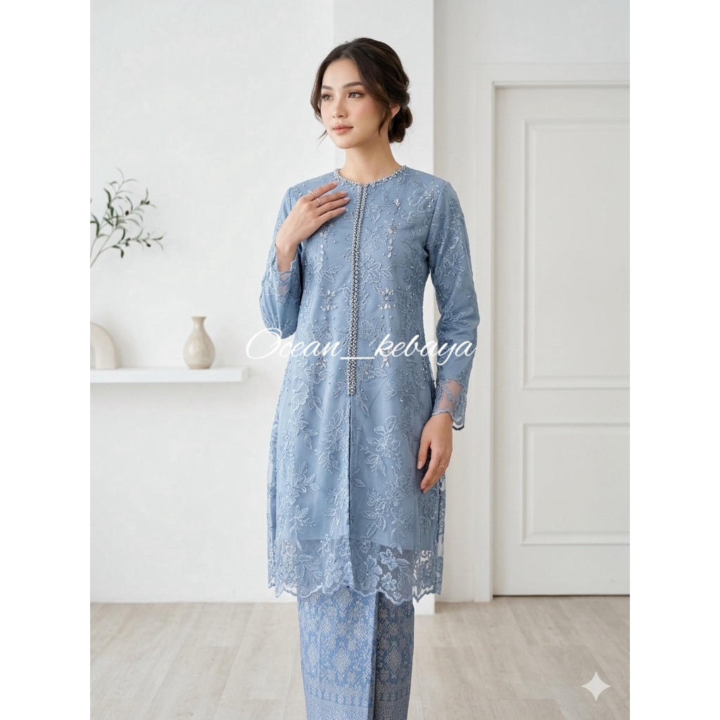 Ocean_kebaya Kebaya Tunik Nayara Payet Kurung