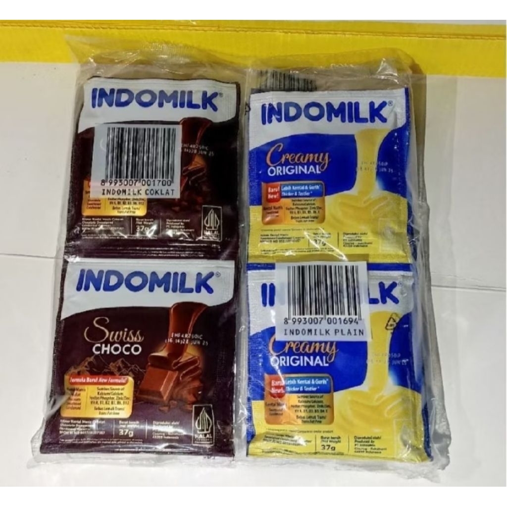 Susu Indomilk 1 Renceng (6sachet) / SUSU INDOMILK PUTIH