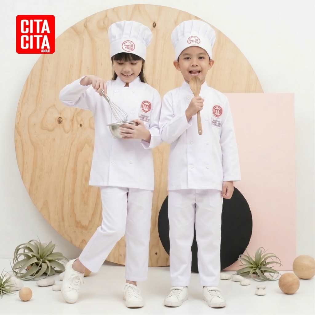 Cita Baju Profesi Anak - Baju Seragam Profesi Anak KOKI MASTER CHEEF baju masak CC065