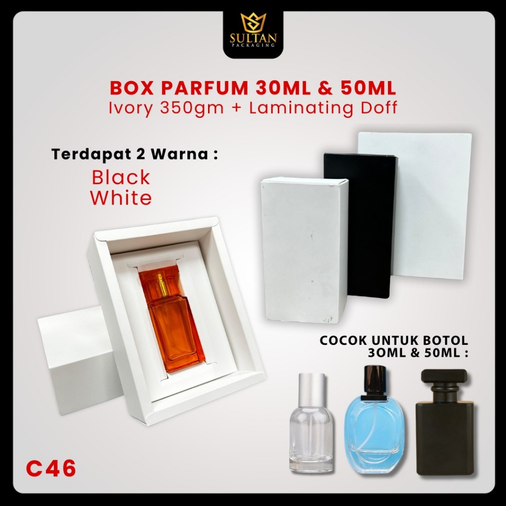 Box Parfum Custom 30 ml / 50 ml | Sliding Box Parfum Lelabo | Custom Packaging Parfum | C46