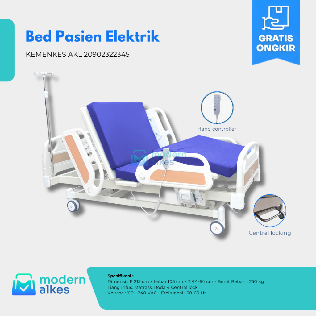 Bed Pasien Elektrik Kupu - kupu - Bed Pasien Elektrik Rumah Sakit - Bed VIP Rumah Sakit - Tempat Tid