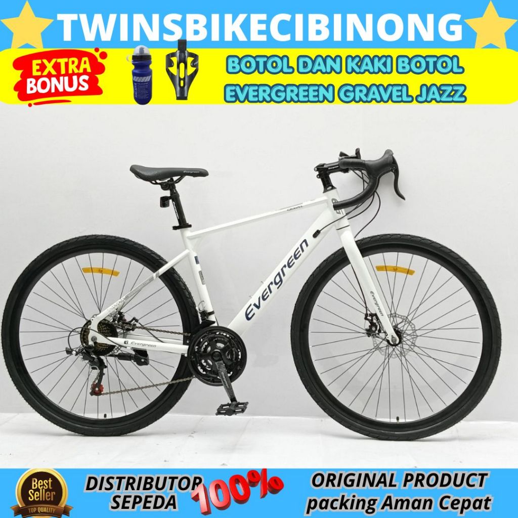 Sepeda Balap Roadbike Evergreen GRAVEL J  700C JAZZ