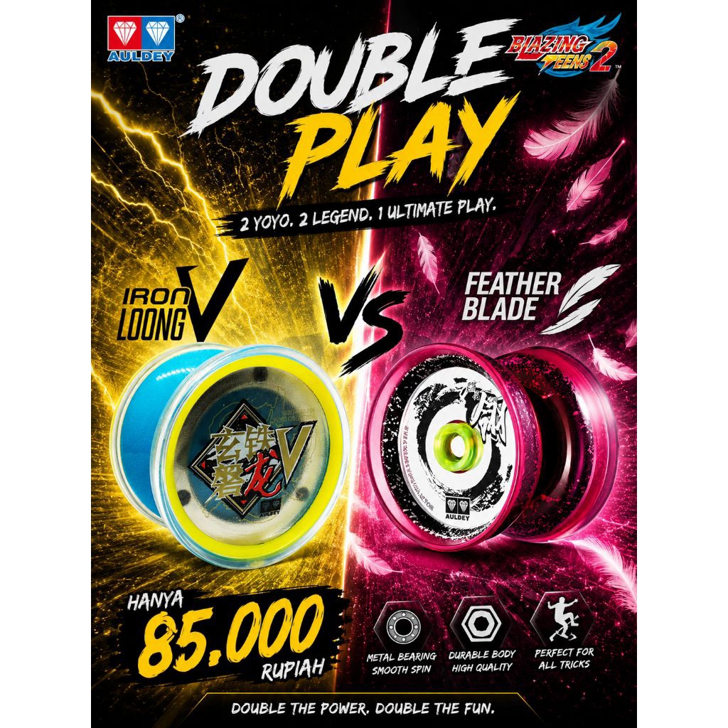 yoyo Auldey Audley Feather Blade iron Loong v blazing teen premium trick yoyo