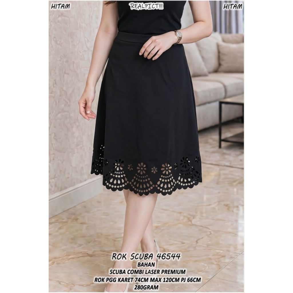 ROK FASHION WANITA KEKINIAN SCUBA LASER PREMIUM LP 70-120CM / 46544