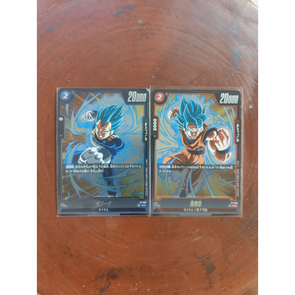 Kartu dragon ball fusion world Songoku dan Vegeta (Set)
