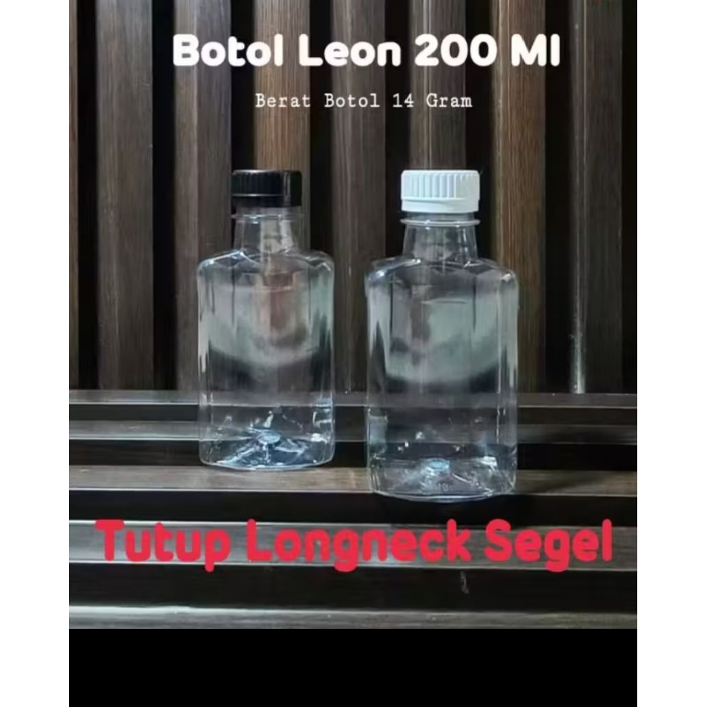 botol kopi 200ml botol leon gepeng