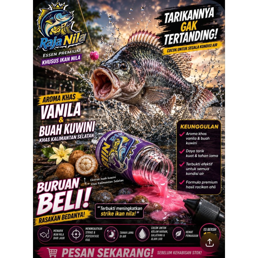 RAJA NILA ESSENS PEMANGGIL IKAN NILA