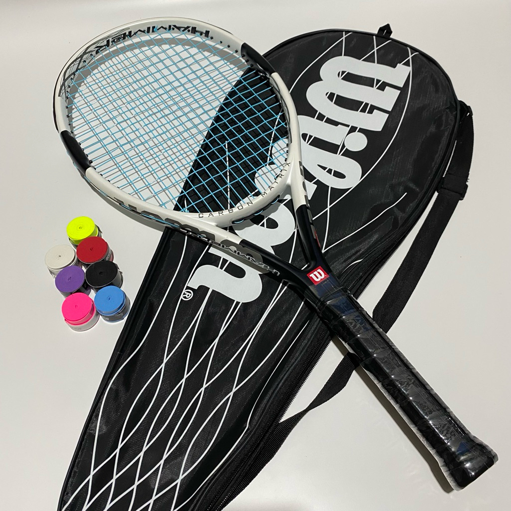 raket tenis new wilson hammer 6 carbon ringan import premium high quality