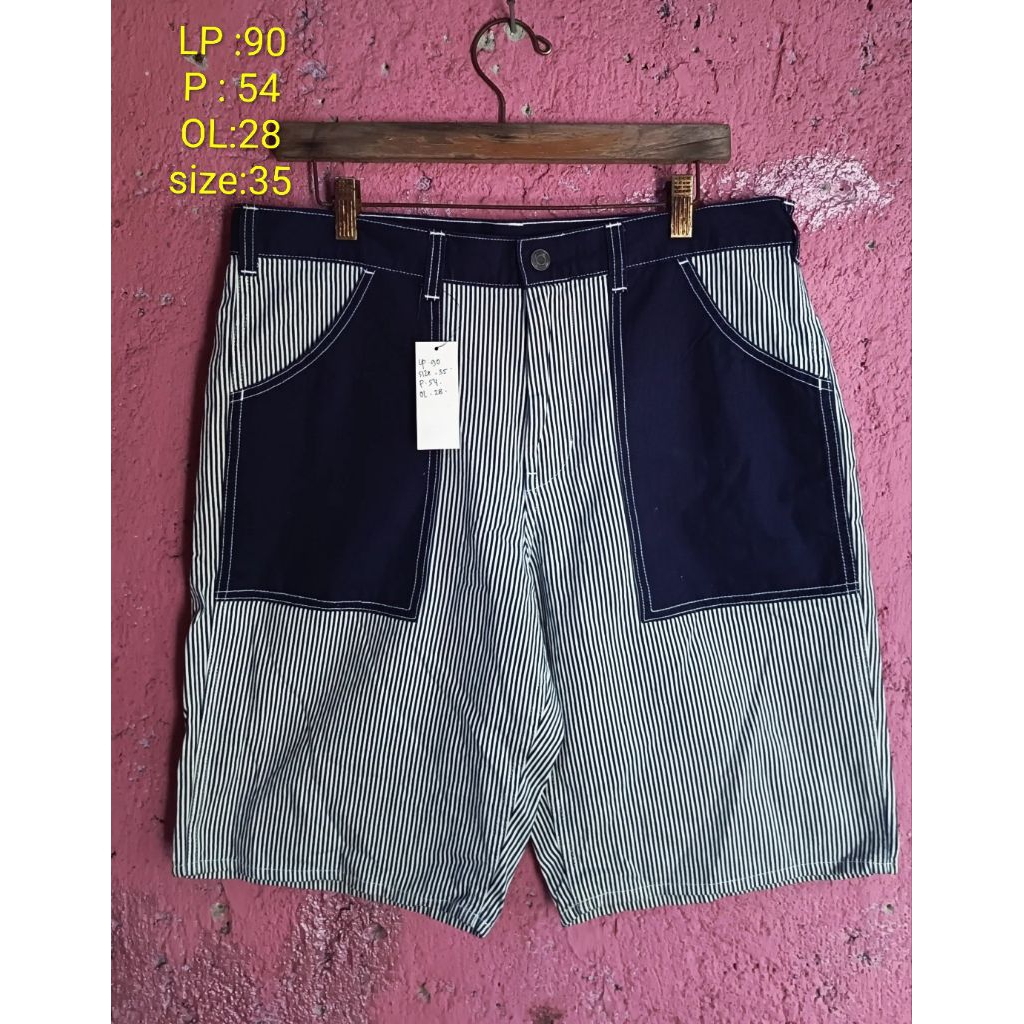 Celana Pendek Hickory brand GU uniqlo size 35