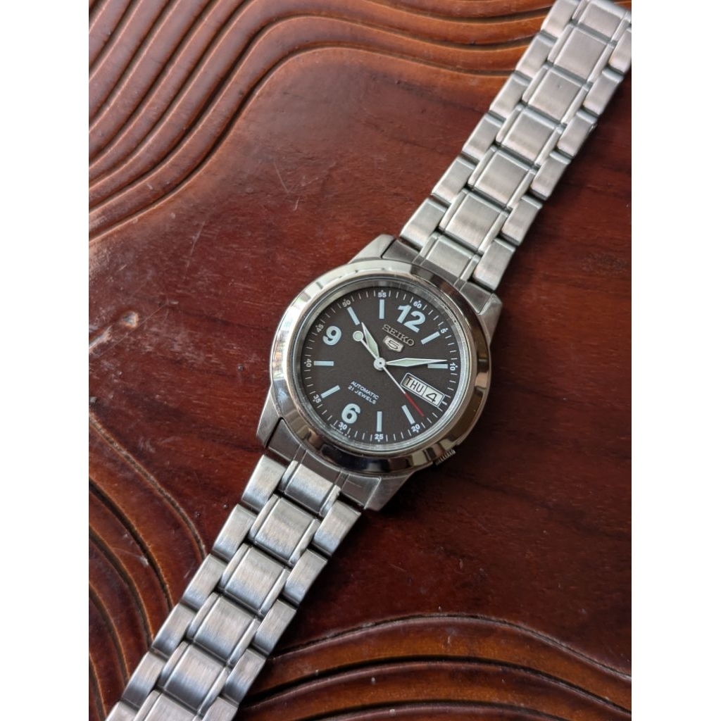 seiko 5 'black explorer' snke63 military dial, field watch