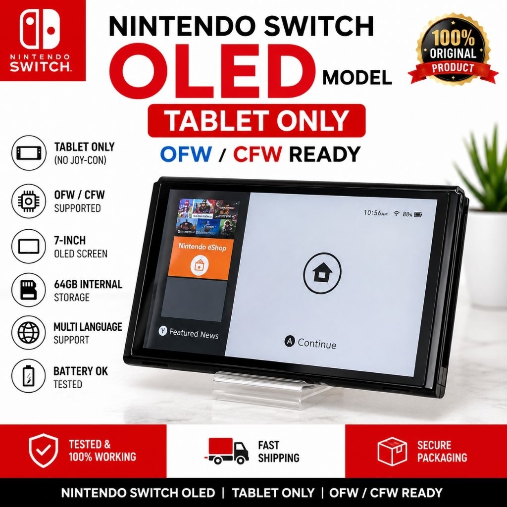 Nintendo switch oled tablet only ofw/cfw