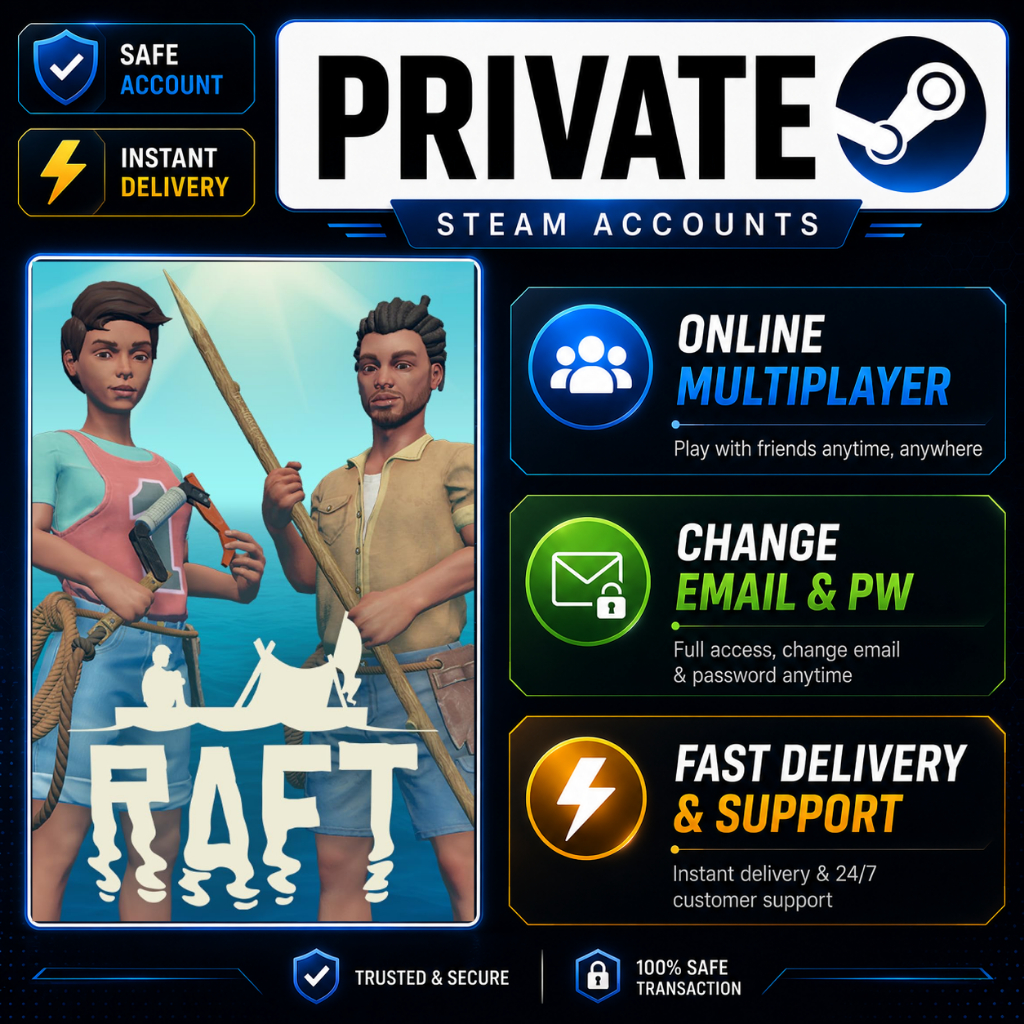 Raft - Steam PC Original - Akun Private Online