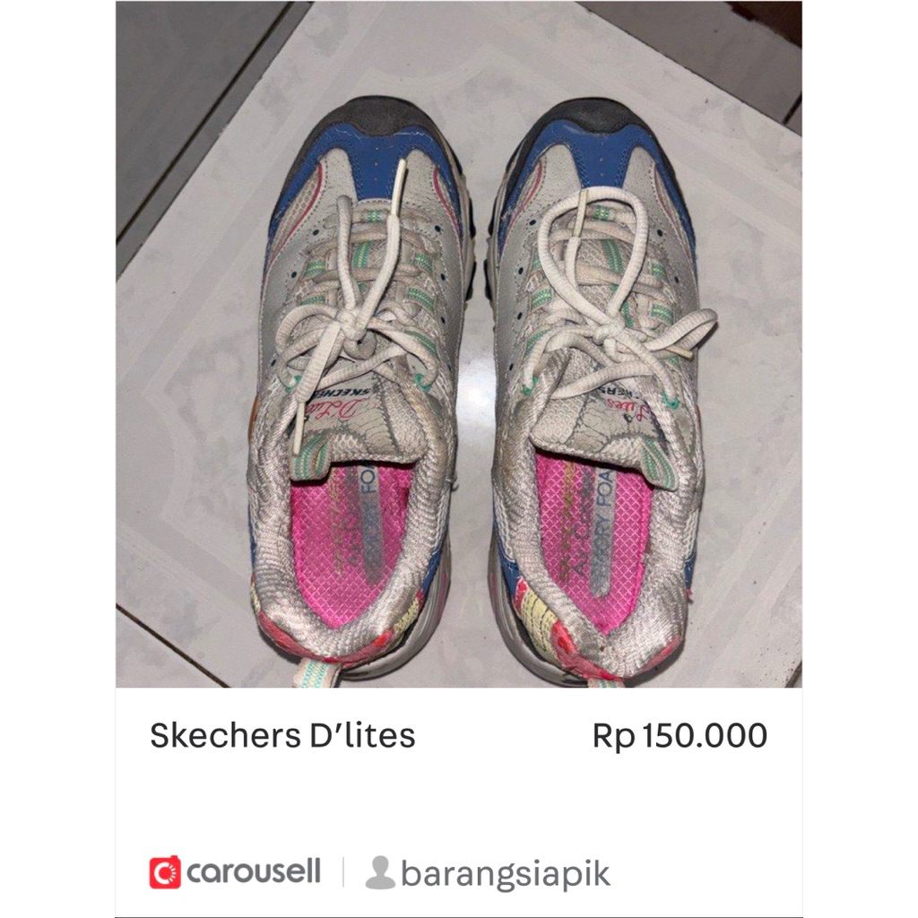 preloved sepatu skechers d’lites