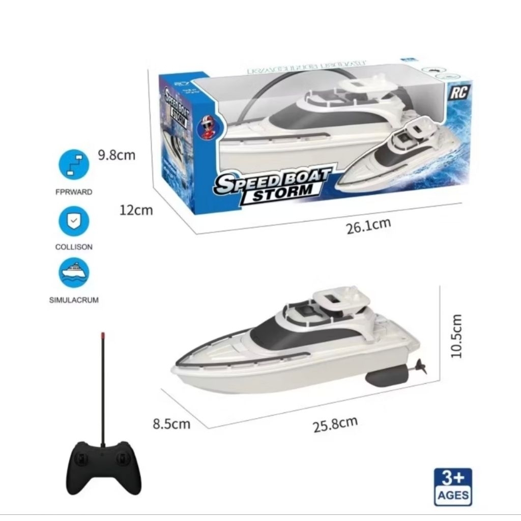 RC speedboat jetski Yacht  mainan remot control anak