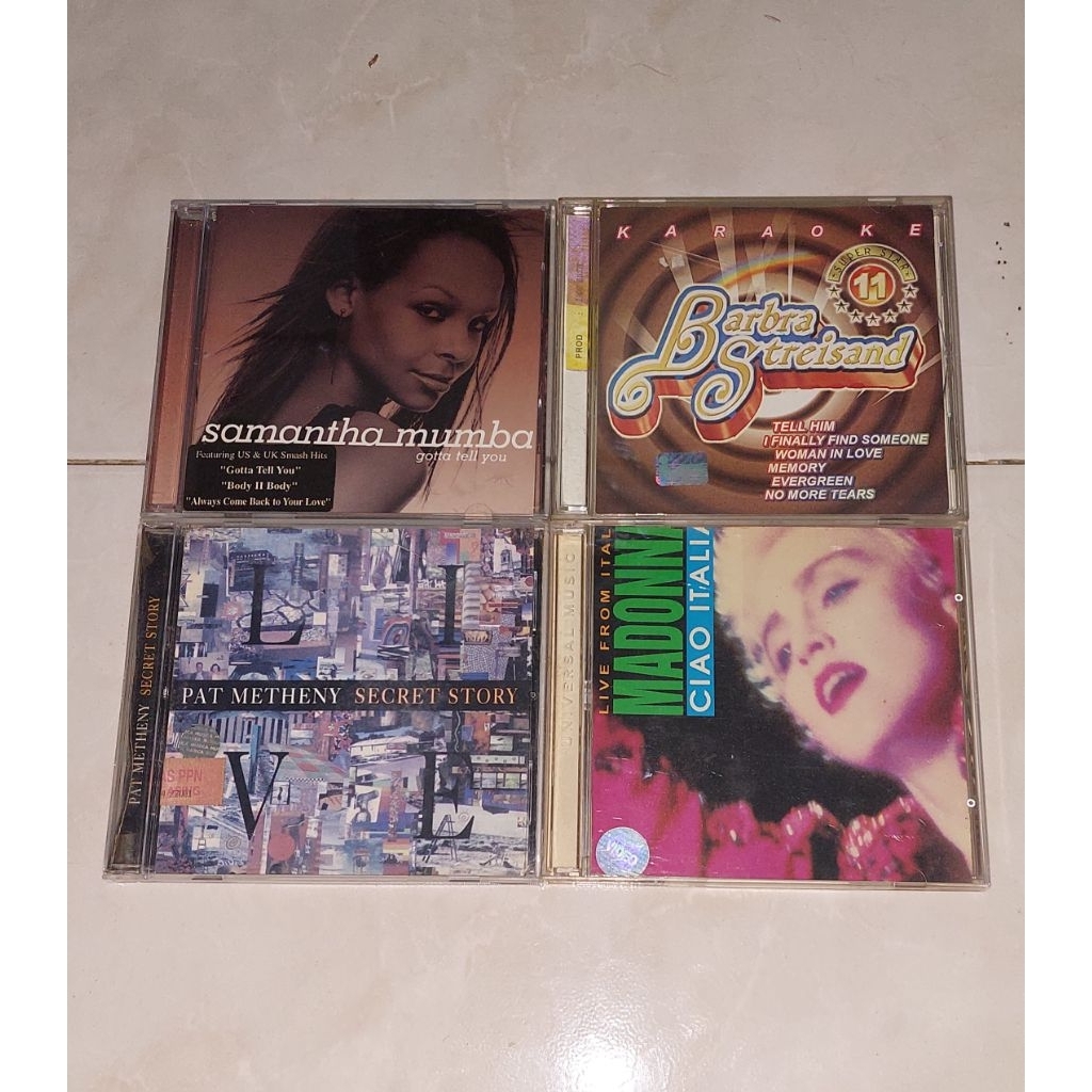 cd & vcd SAMANTHA MUMBA-Gotta Tell You / BARBRA STREISAND-Karaoke / PAT METHENY-Secret Story / MADON