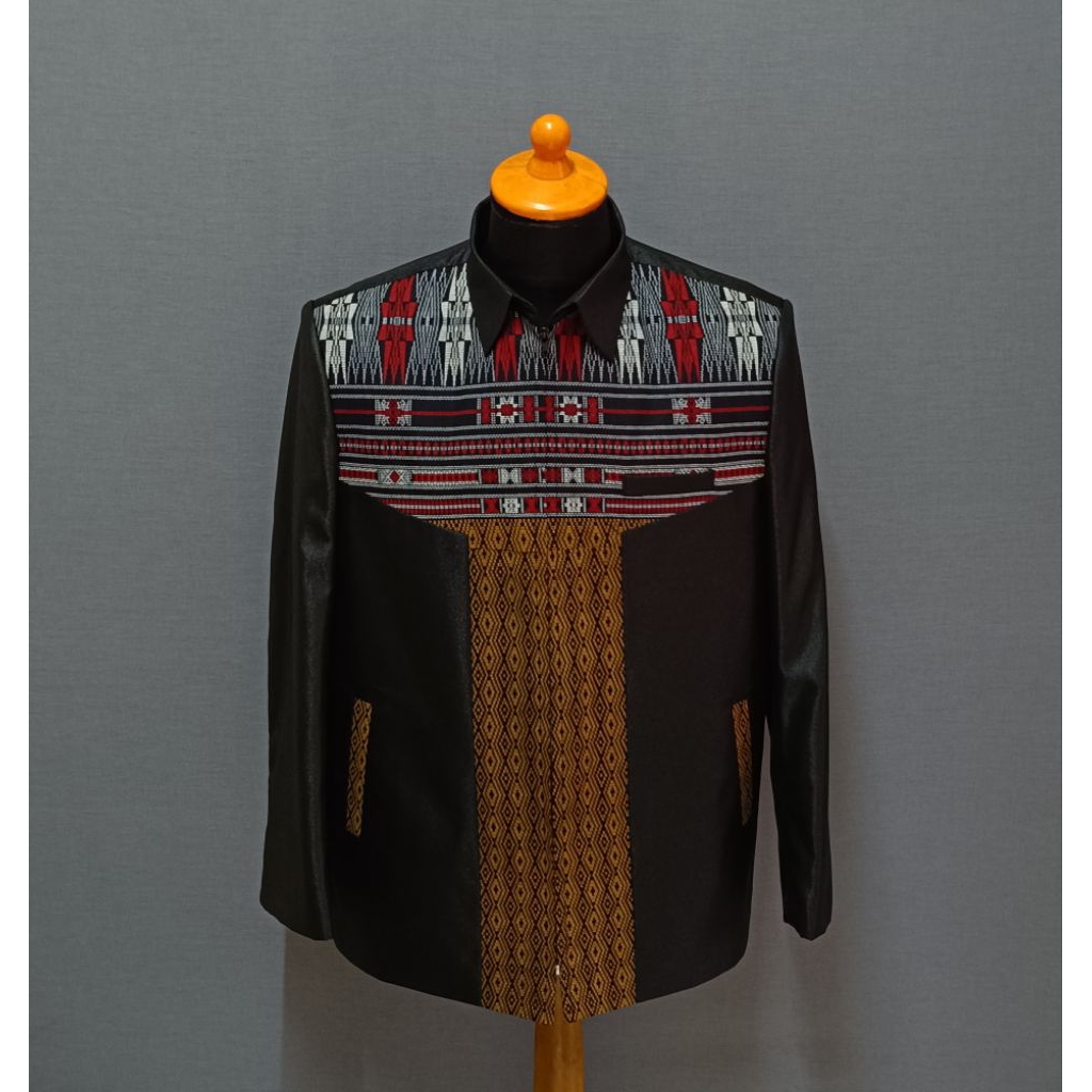 Jas Jasket Batik Ulos Blazer Slimfit Pria