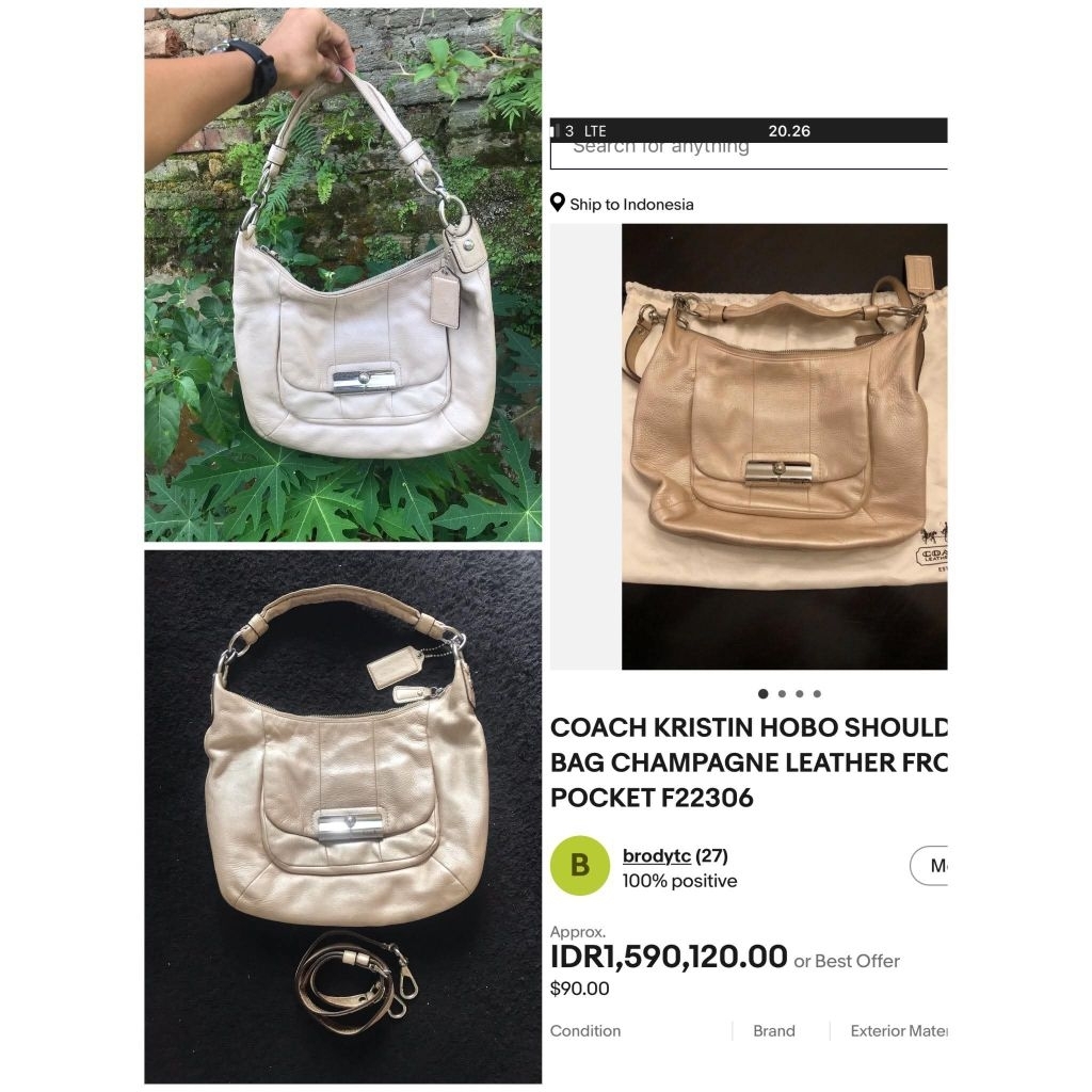 hobo kulit asli cooach
