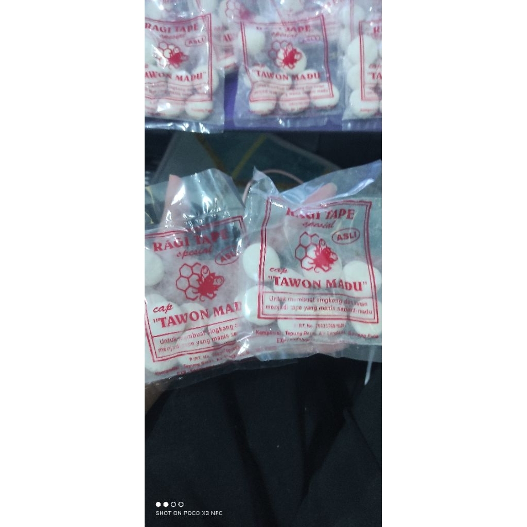 RAGI TAPE TERMURAH RAGI TAPE CAP TAWON MADU ORIGINAL // SPESIAL MANIS SEPERTI MADU (HANYA DIJUAL DIS