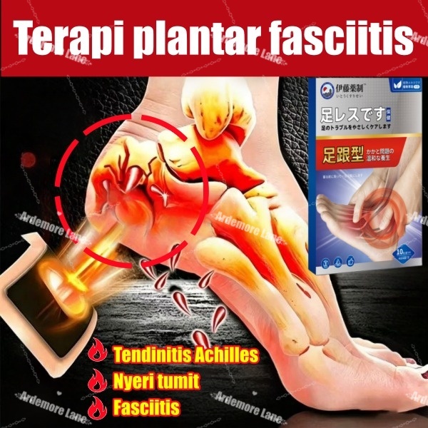 Koyo Plantar fasciitis terapi obat sakit tumit koyo kaki pereda nyeri obat kaki bengkak sakit telapa
