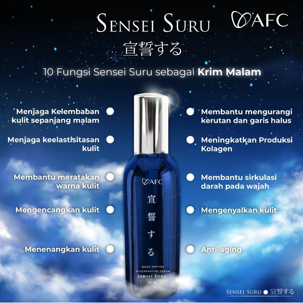 AFC Sensei Suru / Sensei Suru Krim Wajah 50ml / ORIGINAL JAPAN